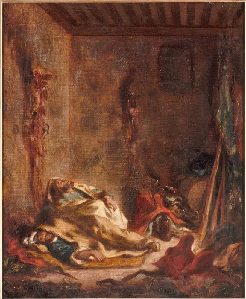 Gemälde Der Wachposten Meknès - Eugène Delacroix | Kunstdruck