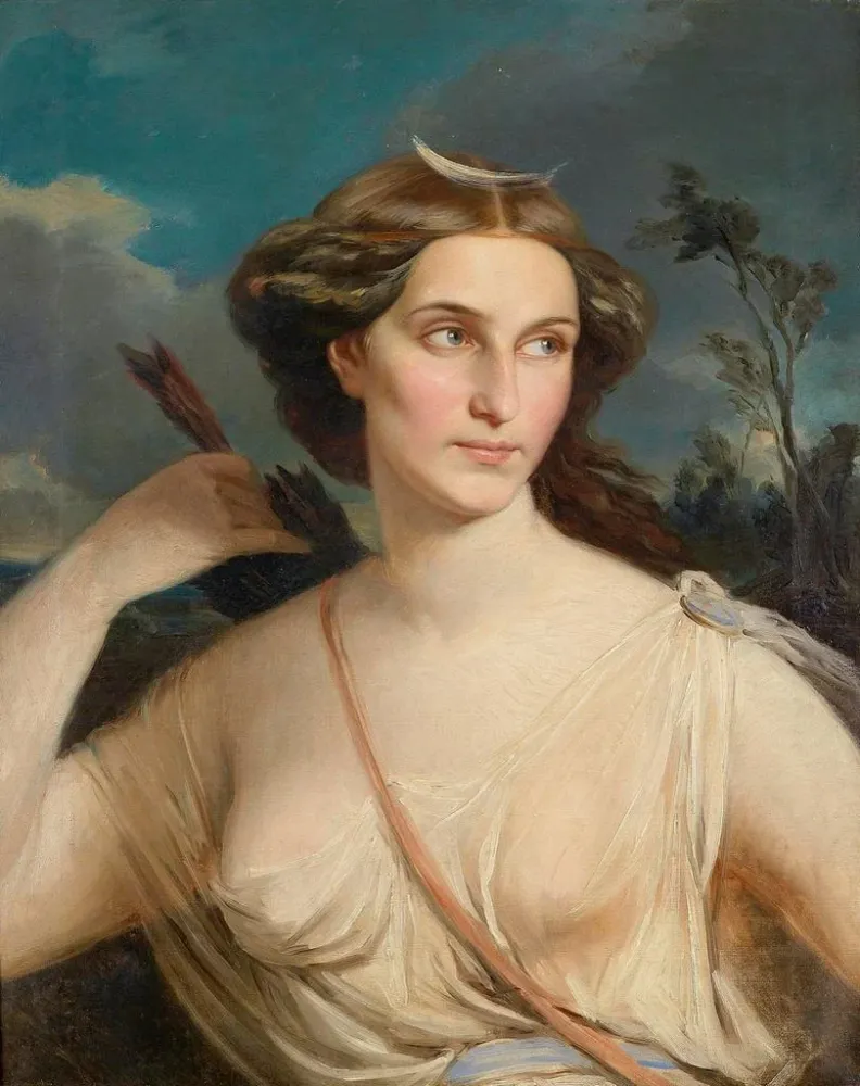 Gemälde Diane, Göttin der Jagd - Anonym | Kunstdruck