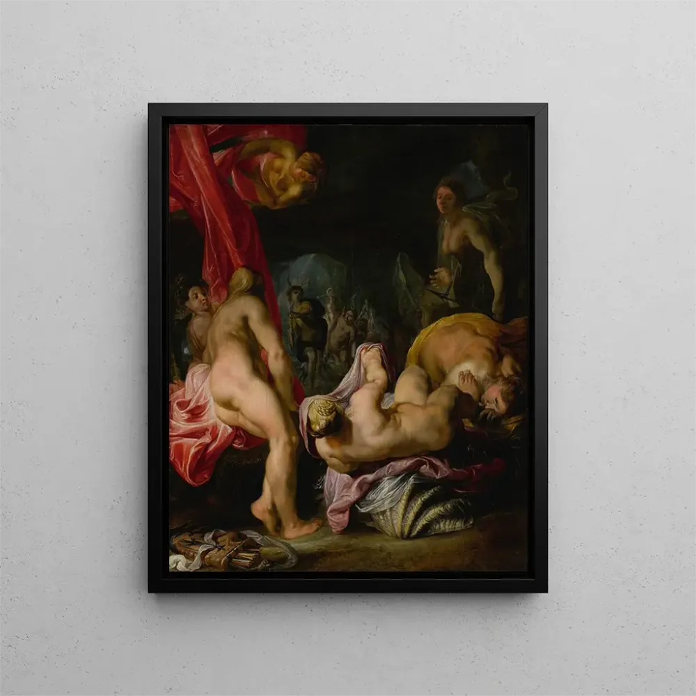 Gemälde Diane und Aktéon - Schule von Antwerpen | Kunstdruck