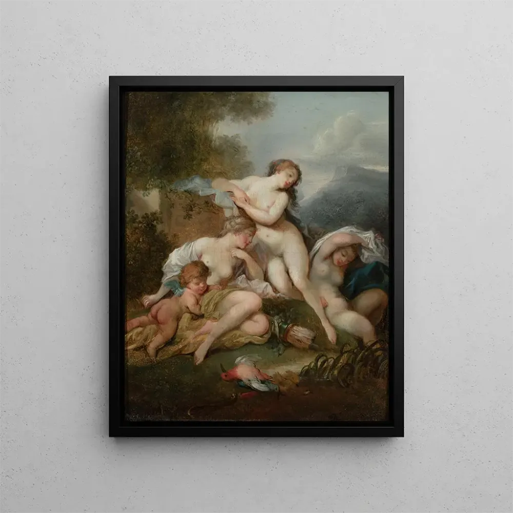 Gemälde Diane und die Nymphen - Anonym | Kunstdruck