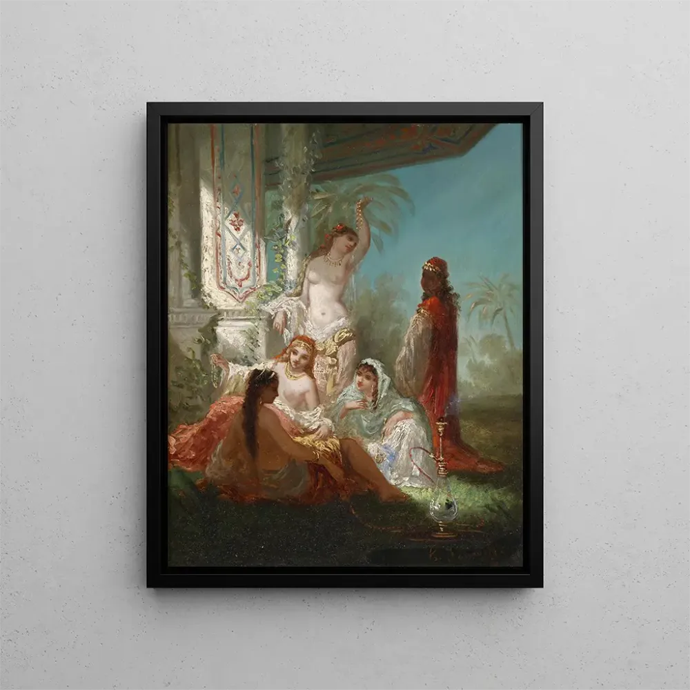 Gemälde Die bevorzugten Ehefrauen des Sultans - Antoine Victor Edmond Joinville | Kunstdruck
