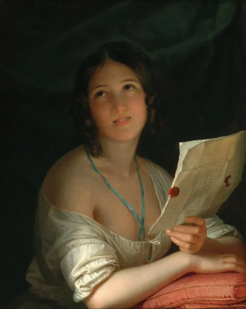 Gemälde Die Briefe - Anton Einsle | Kunstdruck