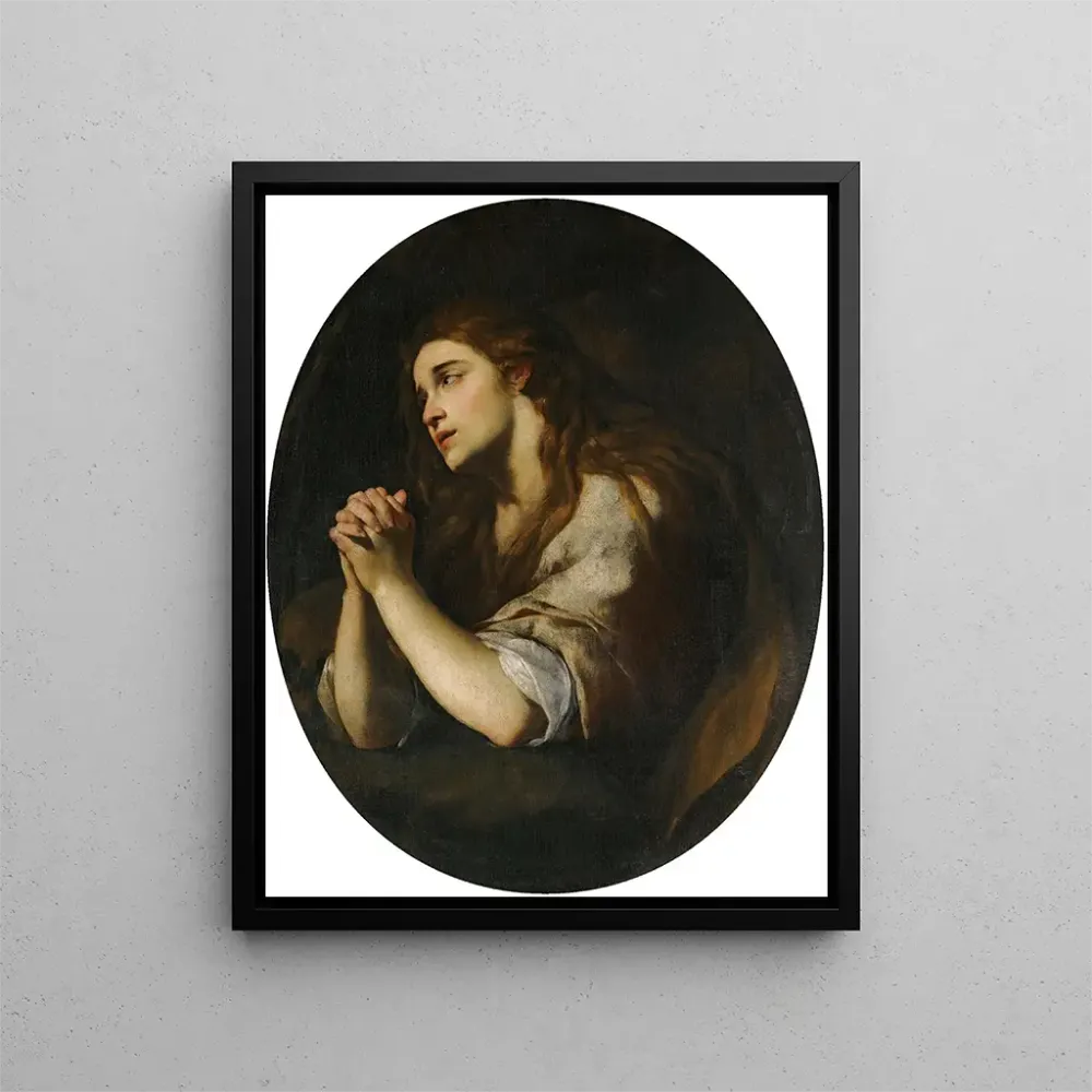 Gemälde Die bußfertige Maria Magdalena - Andrea Vaccaro | Kunstdruck