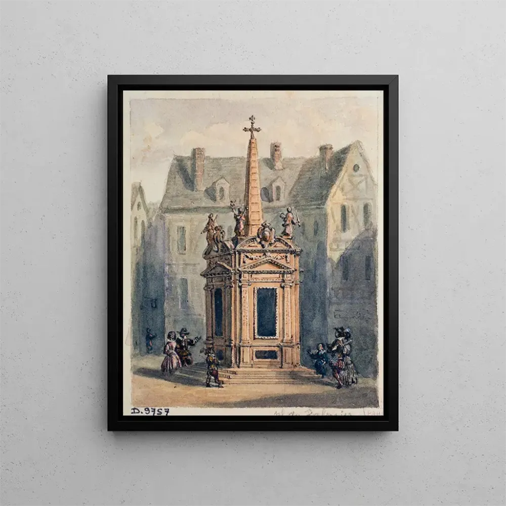 Gemälde Die Expiationspyramide von Jean Chastel - Auguste Sébastien Bénard | Kunstdruck