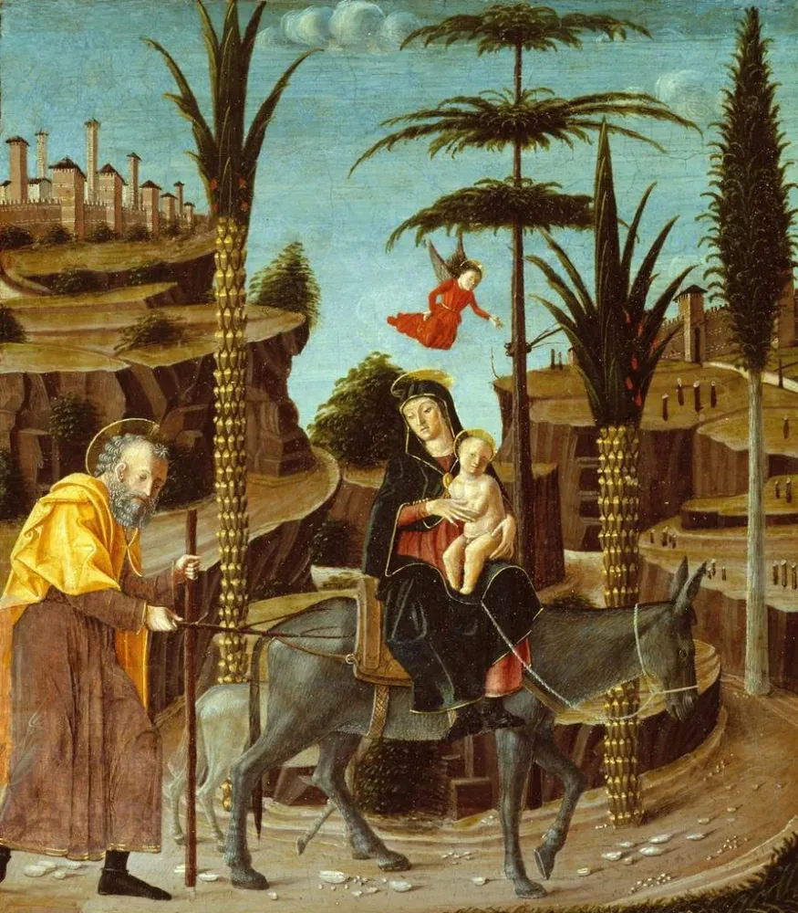 Gemälde Die Flucht nach Ägypten - Bernardino Butinone | Kunstdruck