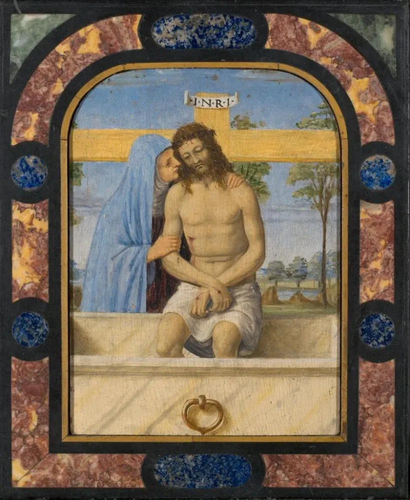 Gemälde Die Grablegung - Andrea Solario | Kunstdruck