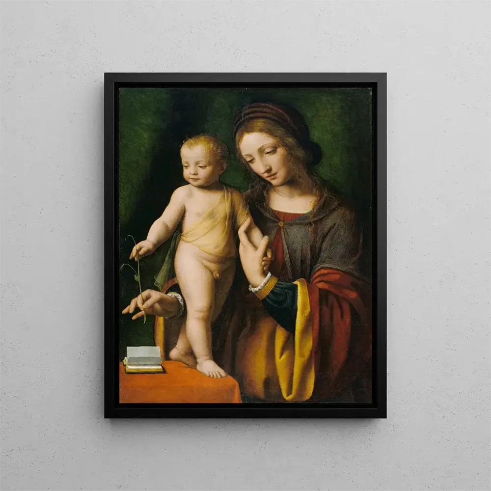 Gemälde Die Jungfrau mit Kind und einer Taube - Bernardino Luini | Kunstdruck