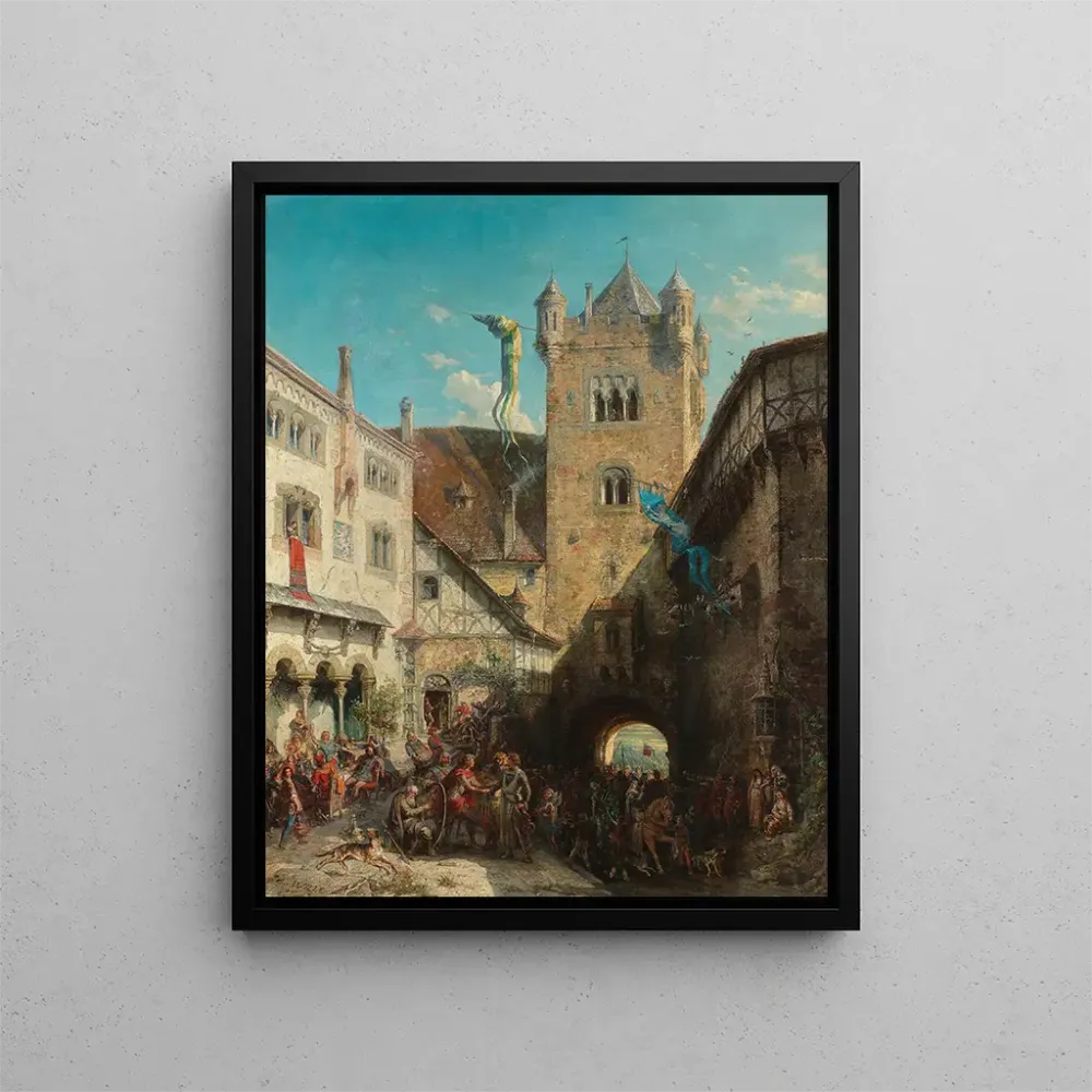 Gemälde Die Kontroverse der Sänger zu Wartburg - August von Wille | Kunstdruck