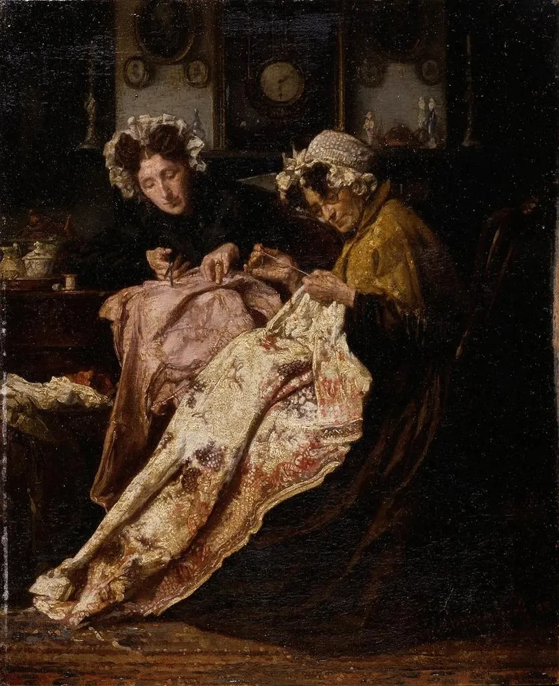 Gemälde Die Schneiderin - Alexander Hugo Bakker Korff | Kunstdruck