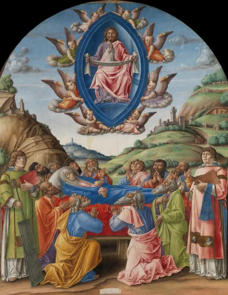 Gemälde Die Tod der Jungfrau - Bartolomeo Vivarini | Kunstdruck