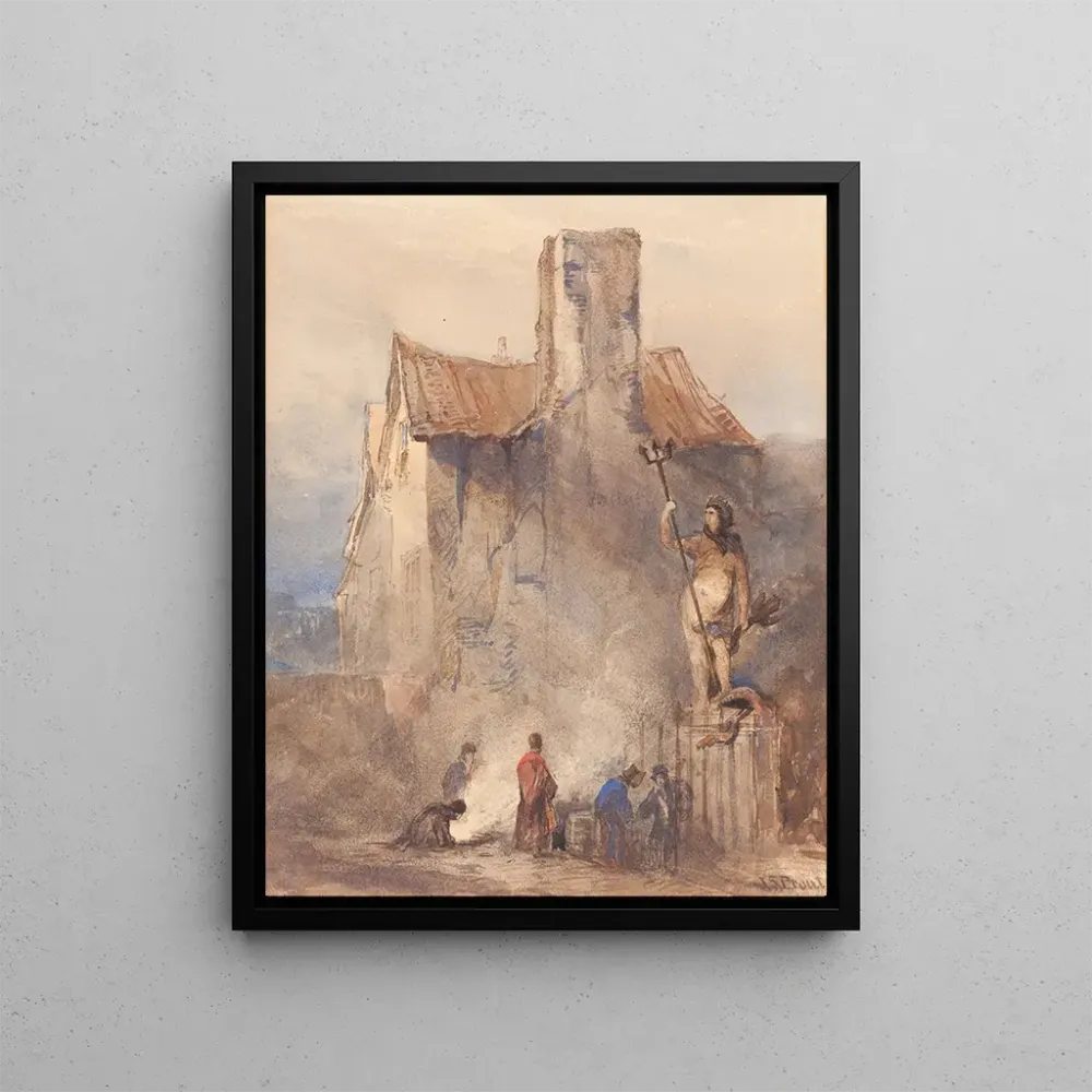 Gemälde Die Unruhen von Bristol - John Skinner Prout | Kunstdruck