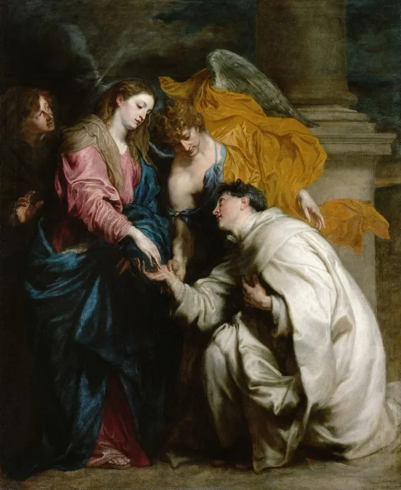 Gemälde Die Vision des seligen Hermann Joseph - Antoine van Dyck | Kunstdruck