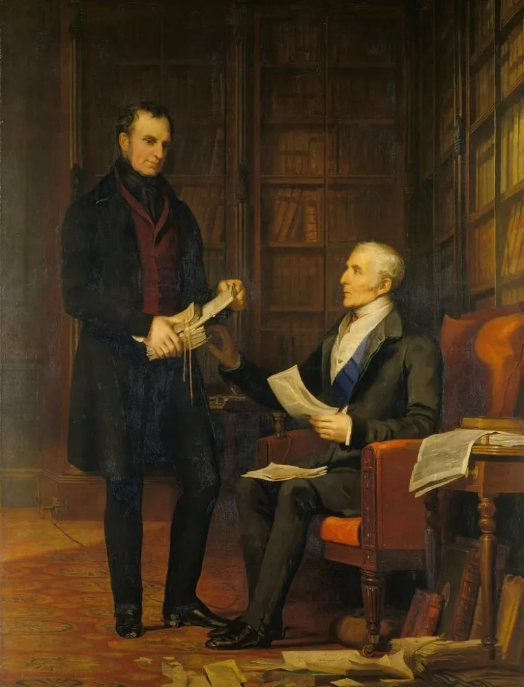 Gemälde Le duc de Wellington avec le colonel Gurwood à Apsley House - Andrew Morton | Kunstdruck