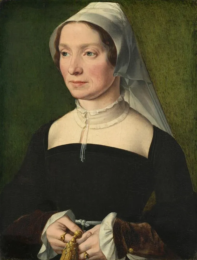 Gemälde Ehefrau eines Familienmitglieds von Hondecoeter - Anonym | Kunstdruck