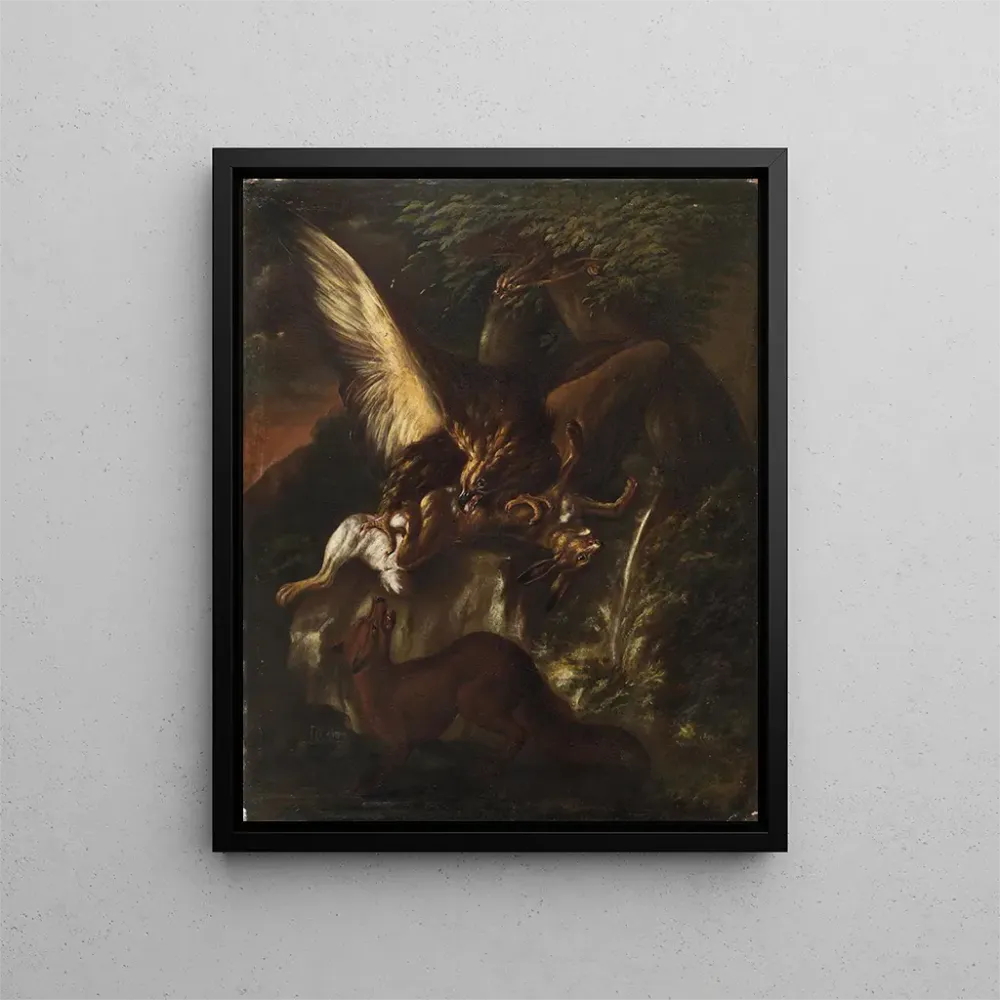 Gemälde Ein Adler und seine Beute - Baldassare de Caro | Kunstdruck