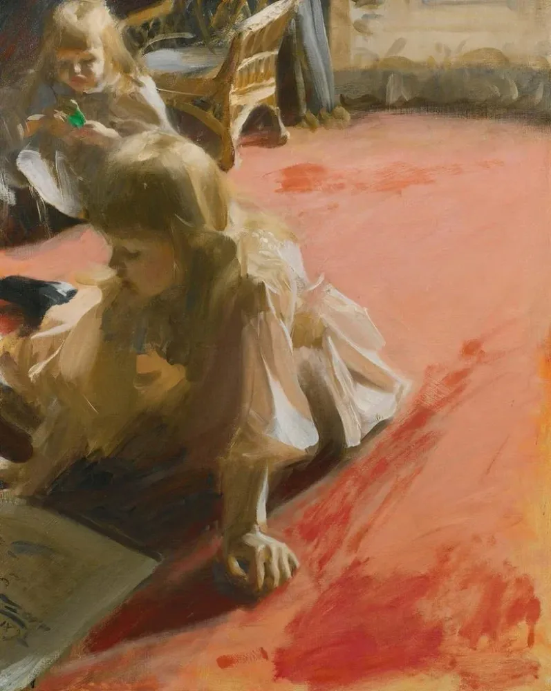 Gemälde Ein Porträt der Mädchen von Ramón Subercaseaux - Anders Zorn