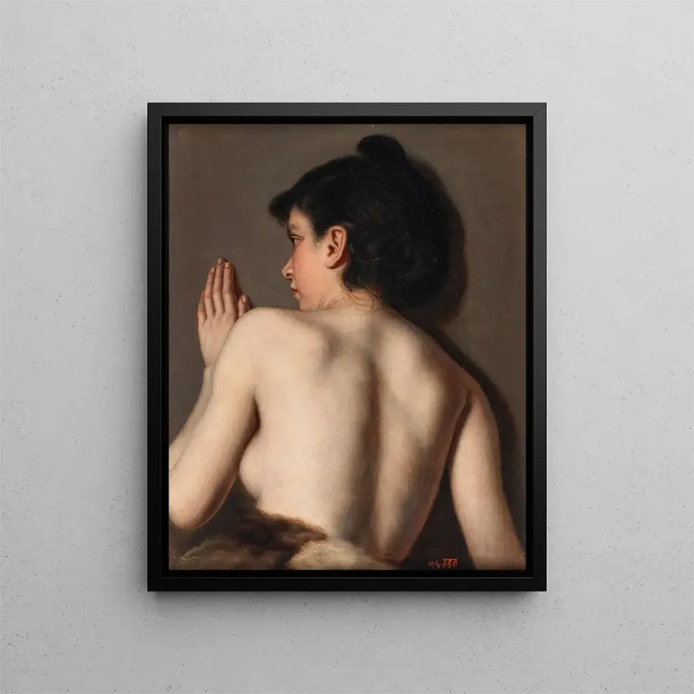 Gemälde Eine nackte Frau von hinten - Anonym | Kunstdruck