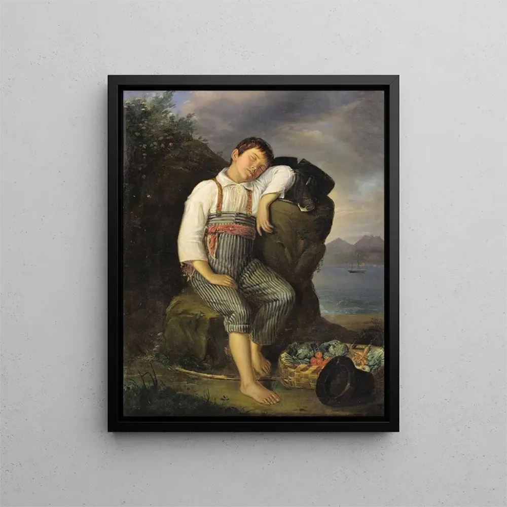 Gemälde Eine Nickerchen am Straßenrand - Auguste Alexandre Guillaumot | Kunstdruck