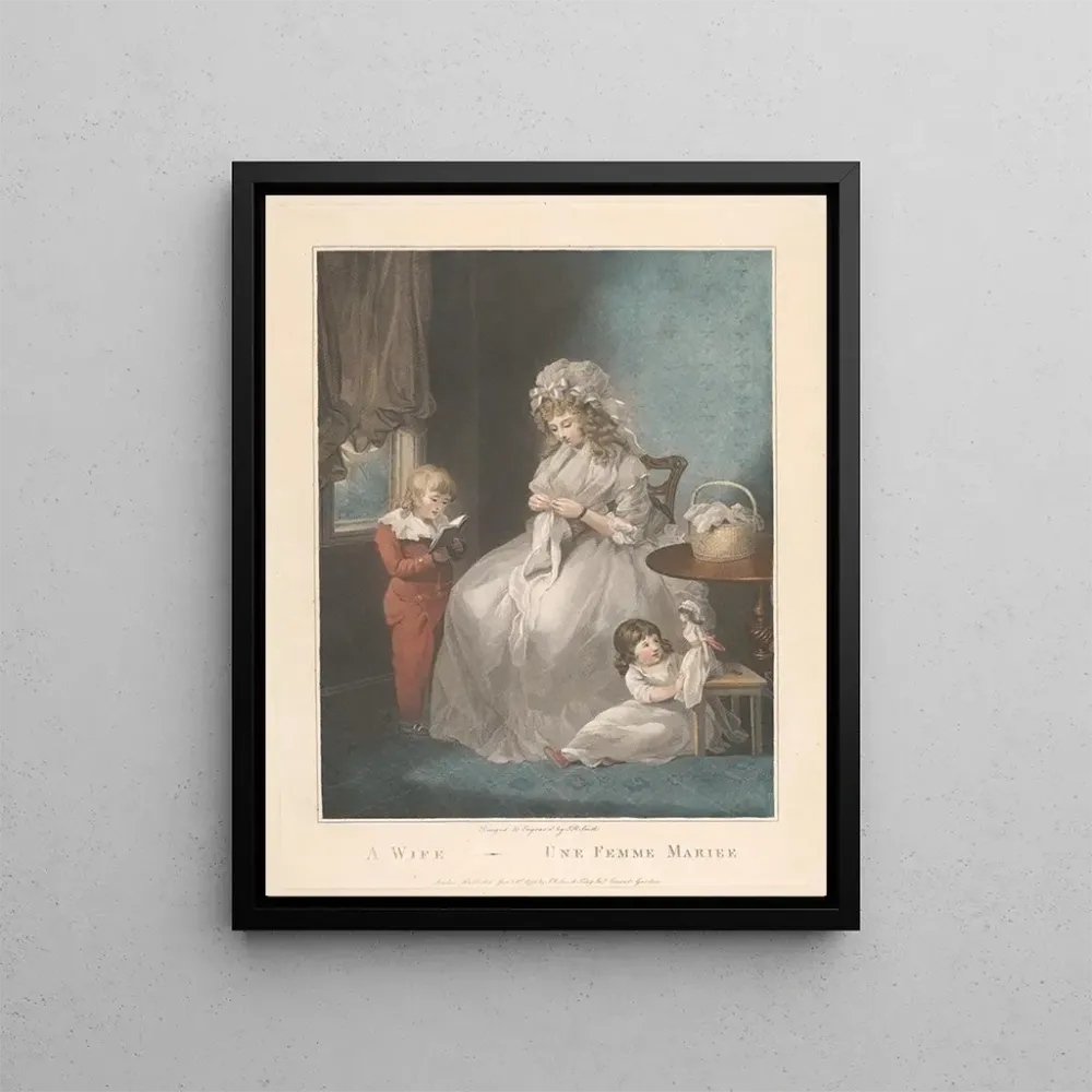 Gemälde Eine verheiratete Frau - John Raphael Smith | Kunstdruck