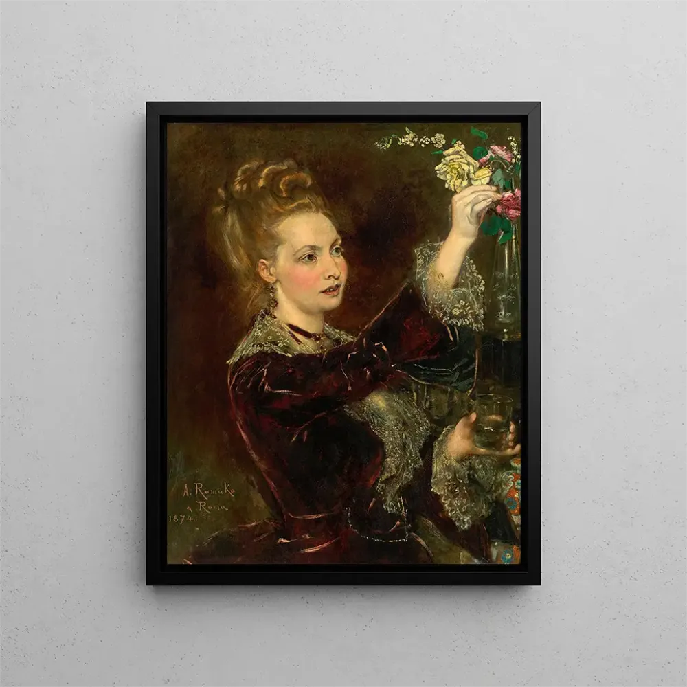 Gemälde Elisabeth von Nast-Kolb née Hardegg - Anton Romako | Kunstdruck