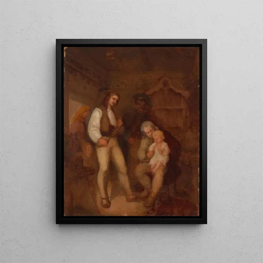 Gemälde Familie der Highlander - Aleksander Kotsis