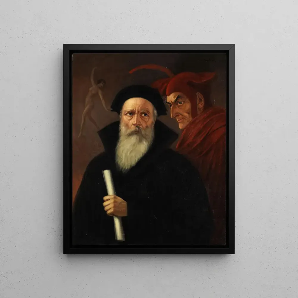 Gemälde Faust und Mephistopheles - Anton Kaulbach | Kunstdruck