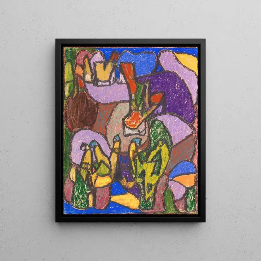 Gemälde Figuren ohne Titel - Adolf Hölzel | Kunstdruck