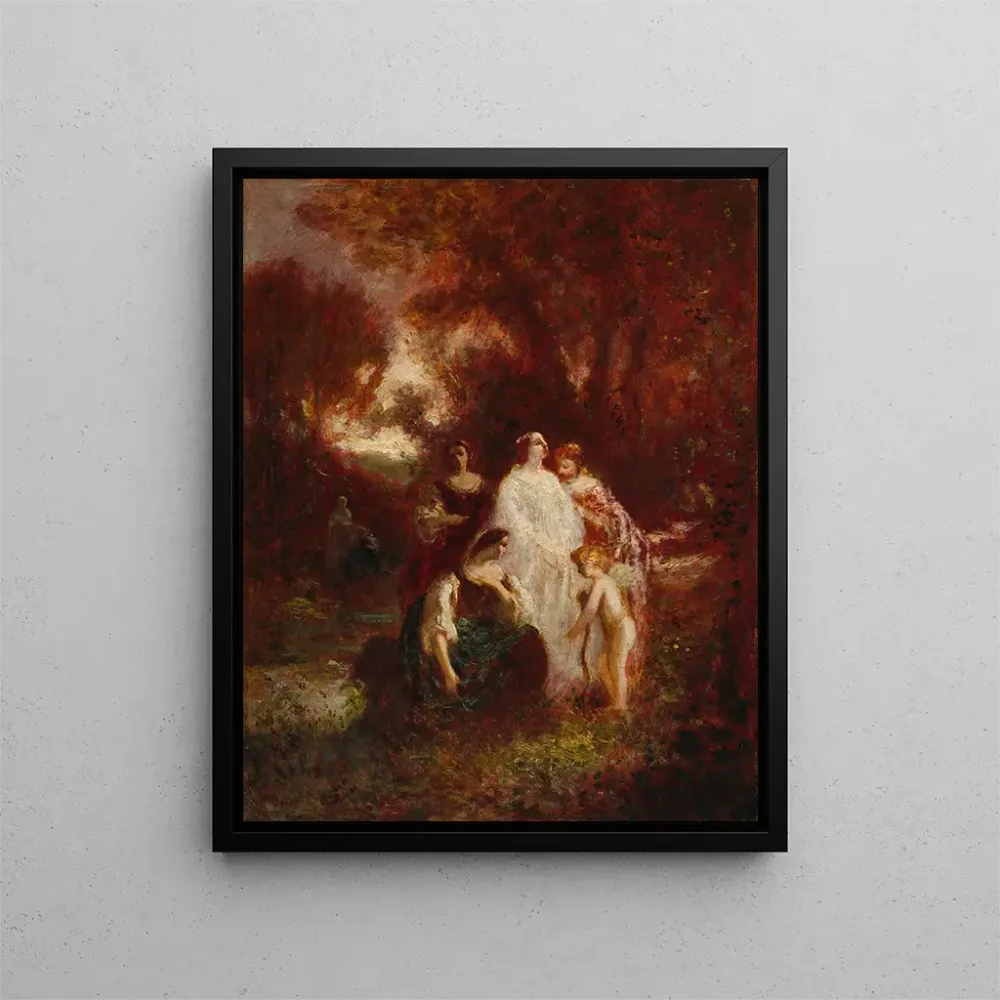 Gemälde Figuren im Wald - Adolphe Monticelli | Kunstdruck