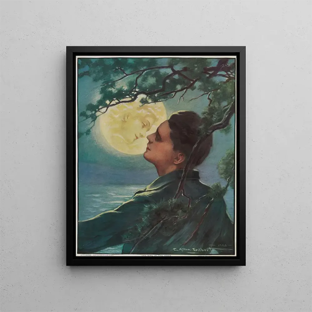 Gemälde La Fille dans la lune - Brown Bigelow | Kunstdruck