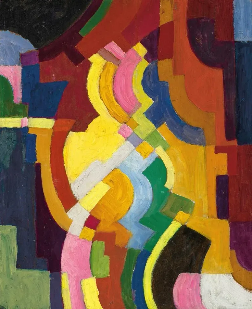 Gemälde Formen farbiger III - August Macke