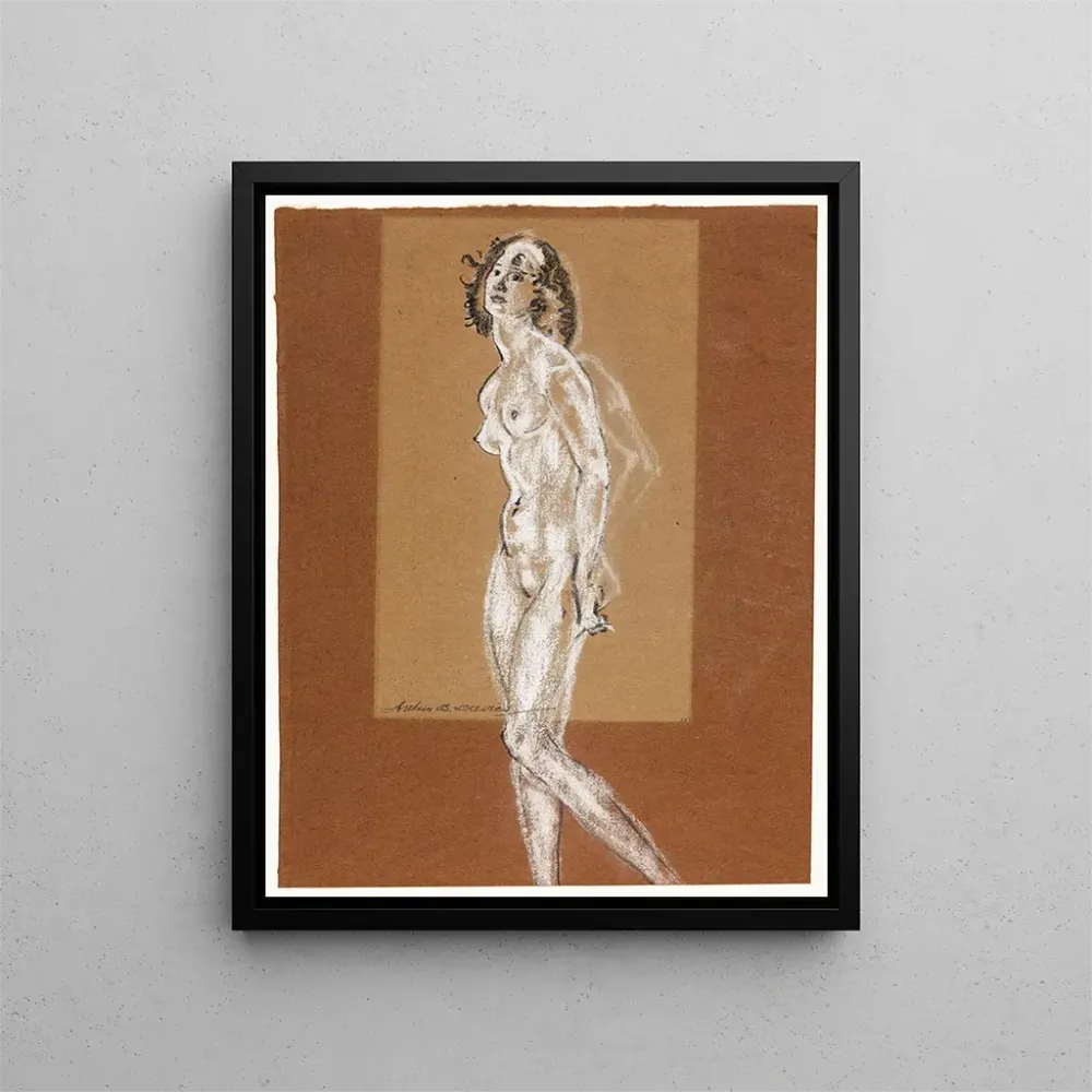 Gemälde Frau nackt stehend - Arthur Bowen Davies | Kunstdruck