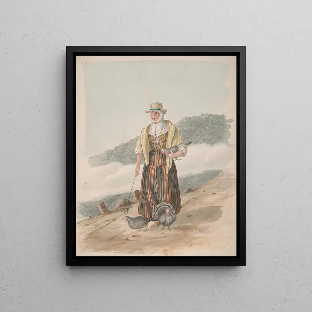 Gemälde Frau von Icod el Alto Tenerife - Alfred Diston