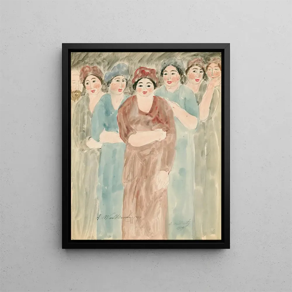 Gemälde Frauen stehend - Abraham Walkowitz | Kunstdruck
