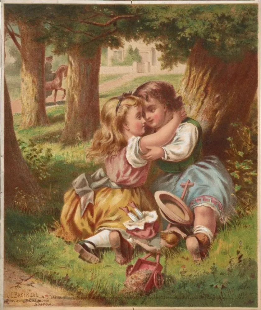 Gemälde Freundschaft - Armstrong & Co. Lith. | Kunstdruck