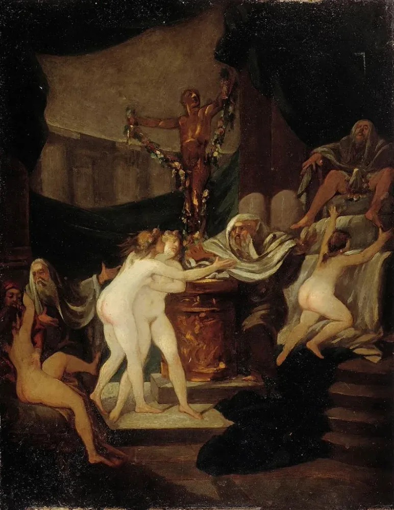 Gemälde La Fête de Bacchus - Alexandre-Évariste Fragonard | Kunstdruck