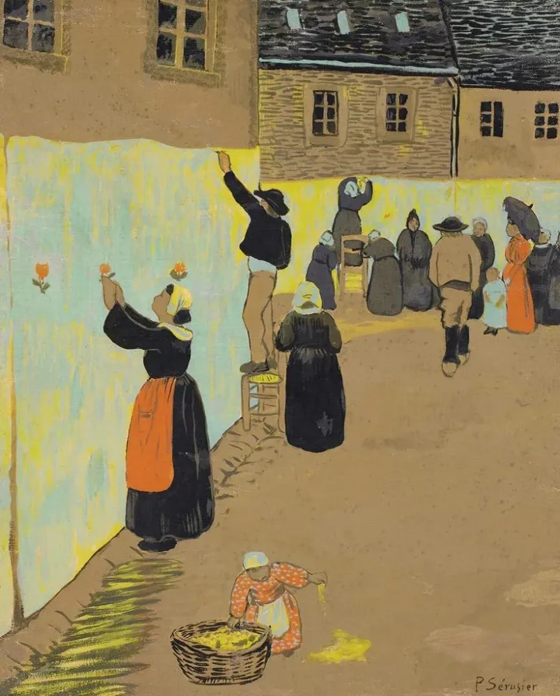 Gemälde La Fête - Gott Huelgoat - Paul Srusier | Kunstdruck