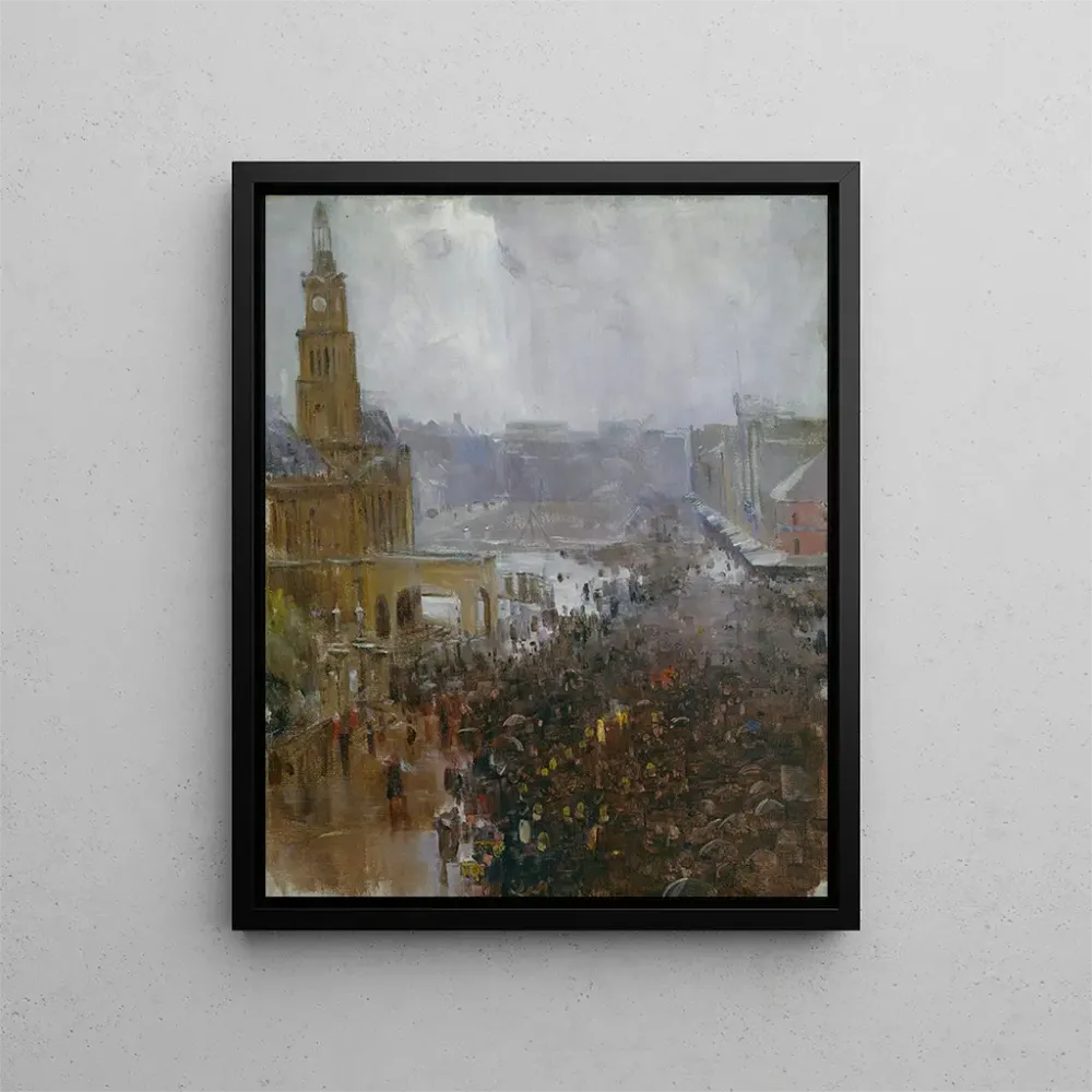 Gemälde Funérailles des pompiers, rue George - Arthur Streeton | Kunstdruck