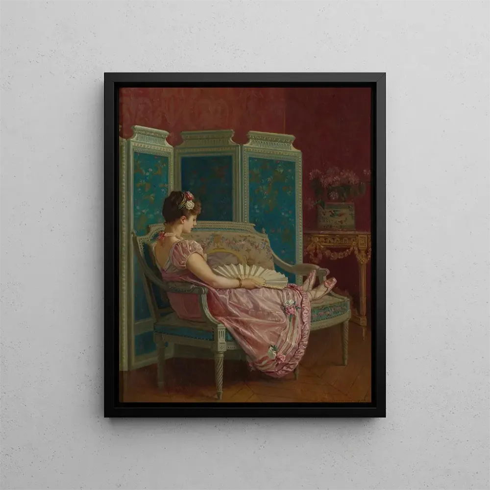 Gemälde Gedankenverlorene - Auguste Toulmouche | Kunstdruck