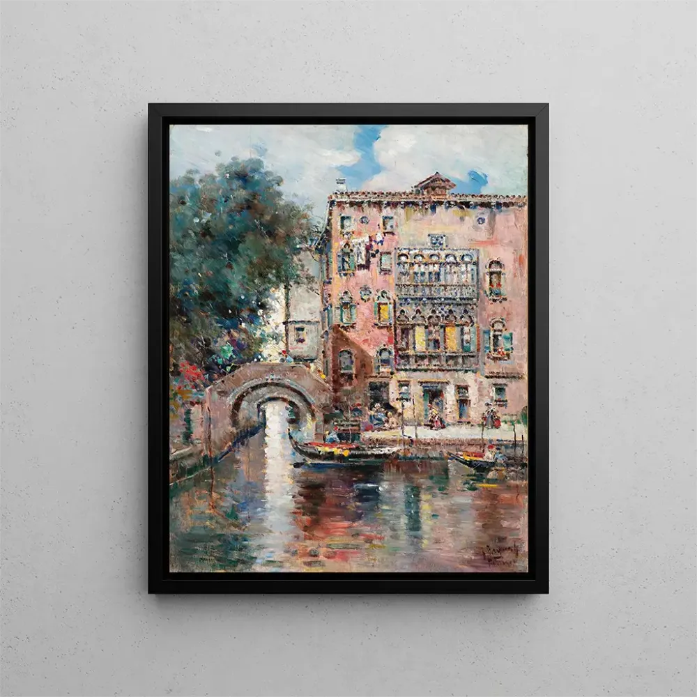 Gemälde Gondeln Venedig - Antonio Marí de Reyna Manescau | Kunstdruck
