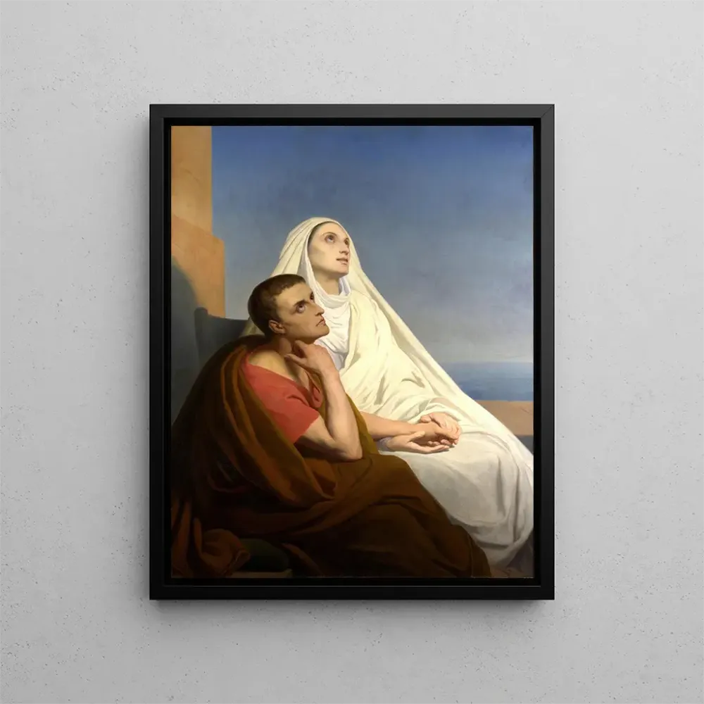 Gemälde Heilige Augustin und Monika - Ary Scheffer | Kunstdruck