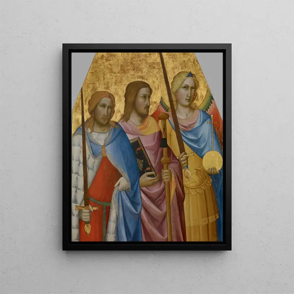 Gemälde Heilige Julien, Jakob und Michael - Agnolo Gaddi | Kunstdruck