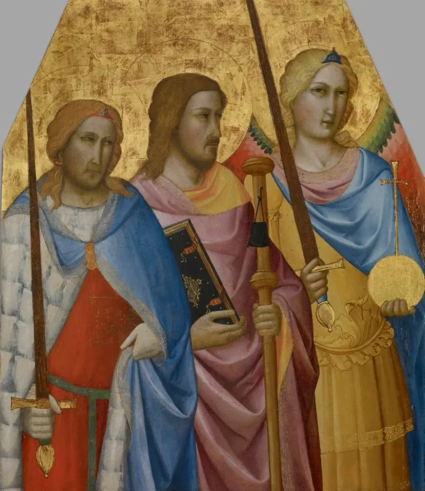Gemälde Heilige Julien, Jakob und Michael - Agnolo Gaddi | Kunstdruck