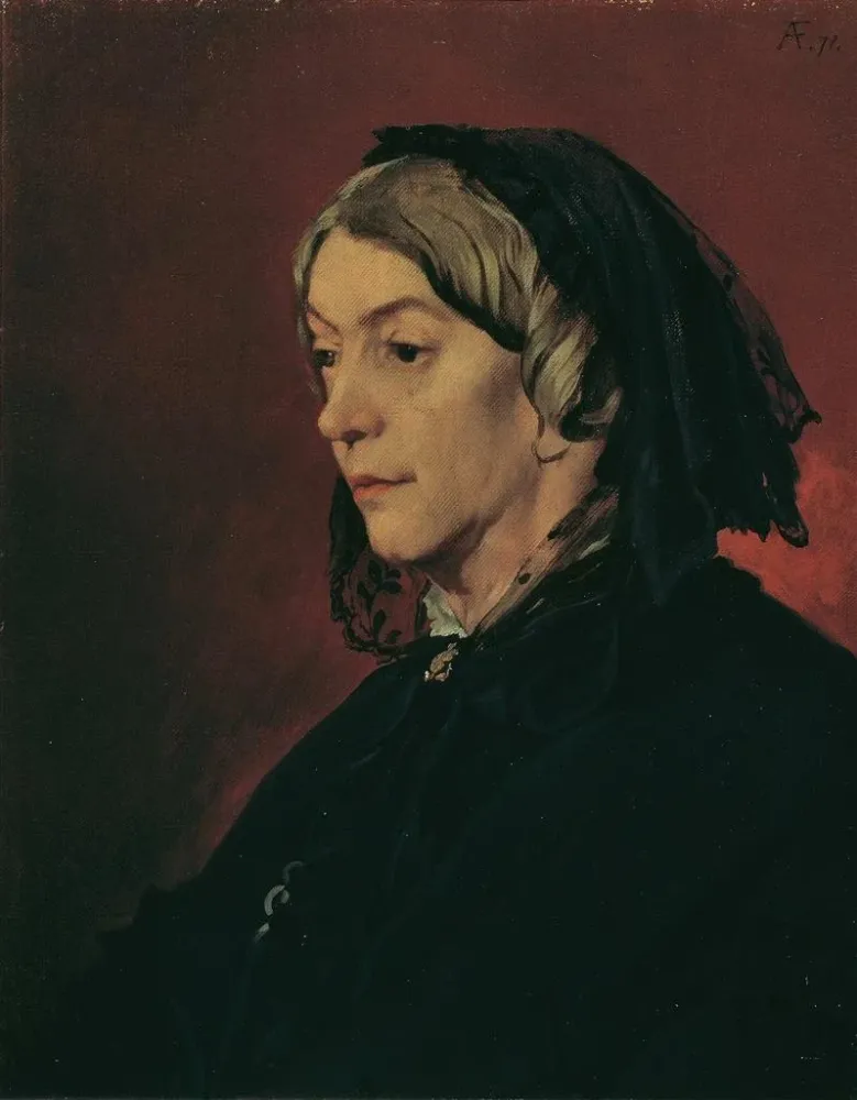 Gemälde Henriette Feuerbach, die Schwiegermutter des Künstlers - Anselm Feuerbach | Kunstdruck