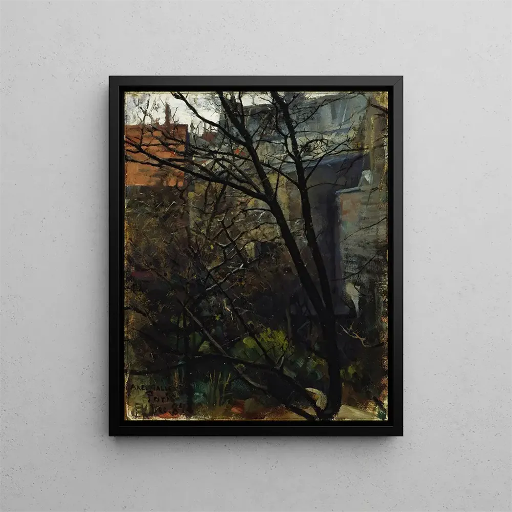 Gemälde Hinterhof Paris - Akseli Gallen-Kallela | Kunstdruck