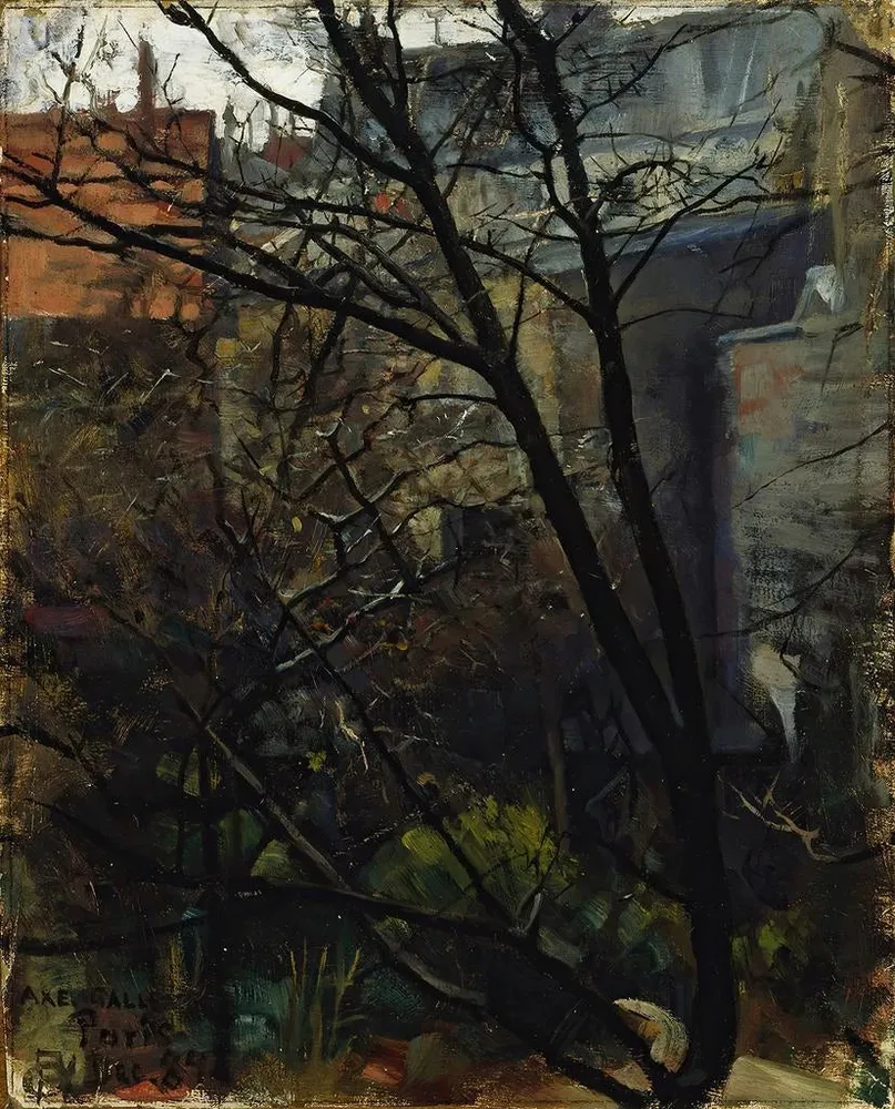 Gemälde Hinterhof Paris - Akseli Gallen-Kallela | Kunstdruck