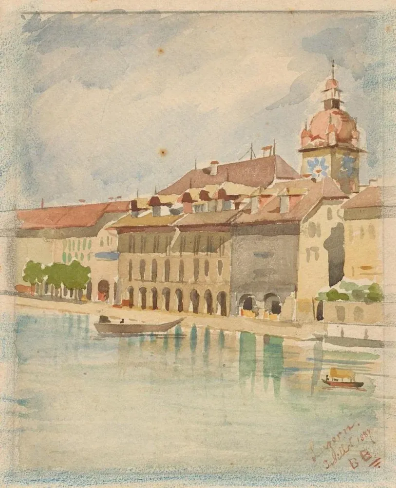Gemälde Hôtel de ville - Bertha Bucher | Kunstdruck