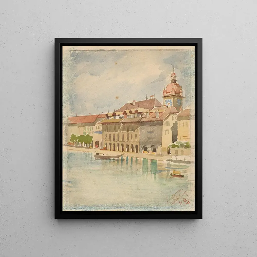 Gemälde Hôtel de ville - Bertha Bucher | Kunstdruck
