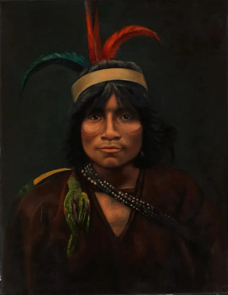Gemälde Ich bin Indianer - Anonym | Kunstdruck