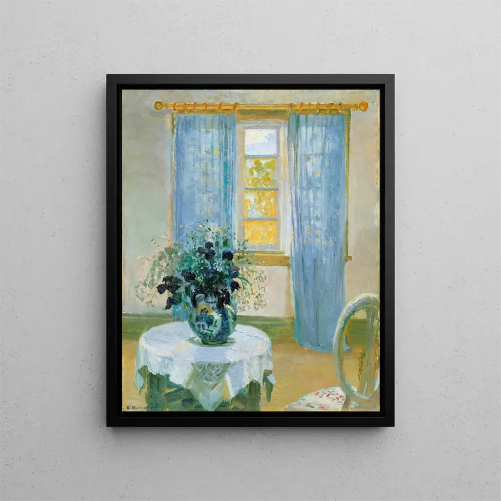 Gemälde Innenaufnahme mit clematis - Anna Ancher | Kunstdruck