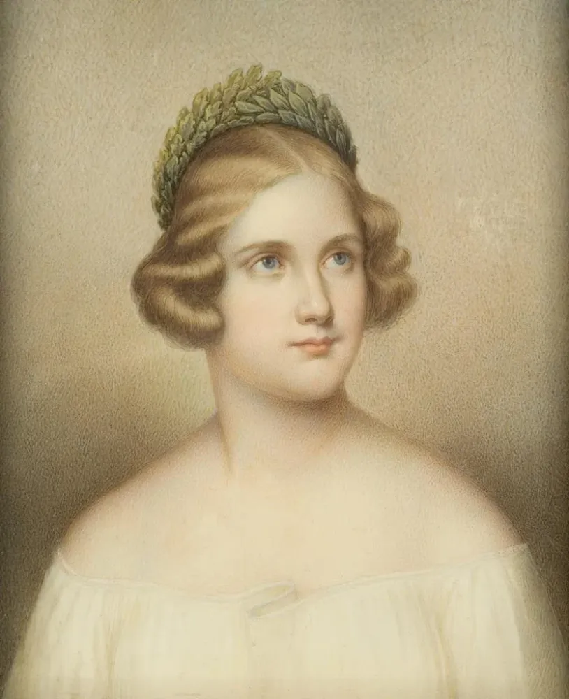 Gemälde Jenny Lind Sängerin 1820-1887 - Adolf Theer | Kunstdruck